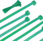 PATIKIL Cable Zip Ties 10 Inch, 100 Pcs Self-Locking Nylon Wire Tie Wraps Heavy Duty Cord Management with 50 lbs Tensile Strength for Indoor and Outdoor, Green (0.2" W)