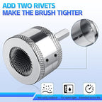 Boltigen 8mm Hex Shank Copper Pipe Cleaner Set, 1/2'',3/4'',1'' Copper Tube Cleaning for Drill with Replaceable Cleaner Brush Blades and Pipe Brushes