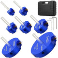 7PCS PVC Pipe Reamer Kit - SCH40 Aluminum Deburring Tool Kit (3/4" to 4") | Dual-Blade Technology | Deburring Tool for PVC & ABS Pipes | Fits Standard 1/2" Drills