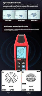UNI-T UT25CL Cable Locator AC/DC Circuit Tracer and Breaker Finder, Wall Cable Detector and Underground Cable Finder, Short/Open Circuit Detect, 8V-480V Voltage Measurement, NCV Unipolar Bipolar Test