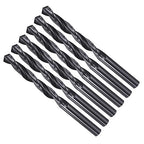 Drill Bit, 9.5mm Cutting Diameter, 4241 HSS Nitriding Black 118° Cutting Angle Versatile Jobber Bits - (Applications: for Drilling Plastic Wood Soft Metal), 6-Pieces