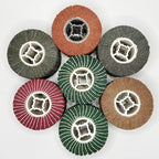 7 Pack Non Woven Wire Abrasive Drawing Polishing Wheel with Sandpaper for The Surface Treatment of Metal Products Grit : 120sp/240/240sp/320 /320sp/400/600