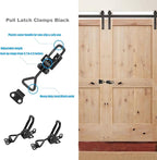 4 Pack Adjustable Black Toggle Clamp Latch (4001) Heavy Duty 220 lbs Toggle Latch & Quick Release Metal Pull Latches, Easy to Install for Lid Box Case Door Smoker room(20pcs 0.6" Screws)