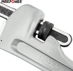 MAXPOWER 48-inch Pipe Wrench, Heavy Duty Large Straight Plumbing Wrench Smooth Jaw Aluminum Pipe Wrench