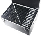 Accusize Industrial Tools 0-12'' by 0.0001'', 12 Pcs Ultra-Precision Outside Micrometers Set with Carbide Tips, Eg00-0912