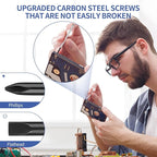 11PCS Mini Screwdriver Set,Small Screwdriver Set with 11 Different Size Flathead and Phillips Screwdrivers Eyeglass Repair for Eyeglasses, Sunglasses, Watch Clock Spectacle Repair