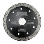 DT-DIATOOL Diamond Granite Blade 4-1/2 Inch for Marble Porcelain Tile Ceramic Diamond Cutting Disc with Mesh Turbo Diamond Segments