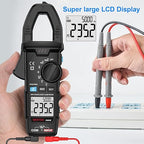 MESTEK Digital Clamp Meter Multimeter TRMS 6000 Counts Voltage Tester Amp Volt Meter, Auto-Ranging Voltmeter Measures NCV AC DC Current Voltage Resistance Capacitance Temperature Diodes Continuity
