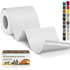 3x79 Nylon Repair Patch Nylon Repair Tape Self Adhesive Fabric Tapes Outdoor Camping Gear Fabric kit for Tent, Umbrella, Down Jackets, Sleeping Bag, Knapsack（White）