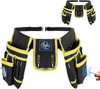 Tool Belt Bag Utility Belt Adjustable Pockets Tool Belts Detachable Work Pouch Bag Heavy Waist Apron Versatile Pouch for Electrician