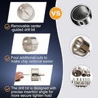 4-5/16inch | 110mm Diamond Hole Saw with Center Drill bit and Diamond-Coated Center Drill bit for Ceramic Glass Marble Fiberglass Granite and Porcelain Tiles by CENYB