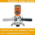 Cordless Angle Grinder Compatible with DEWALT 20V MAX Batteries, 3 Speed Adjustable Brushless Portable Grinder with LCD, M14 Spindle, 5 Inch Wheels for Cutting & Grinding (NO BATTERY)
