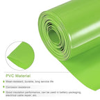 MECCANIXITY Battery Wrap PVC Heat Shrink Tubing 32mm Dia 50mm Flat 10 Feet(3meters) Light Green Good Insulation for Battery Pack