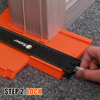 Saker Contour Gauge (10 Inch Christmas Packaging) Profile Tool- Adjustable Lock