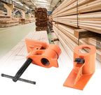 2 PCS Heavy Duty 1 inch Pipe Clamp, Jaws Vise Fixture Set Woodworking Tool Kit for Gluing and Drilling Used in Wood Clamp, Water Pipe Clamp (2 PCS)