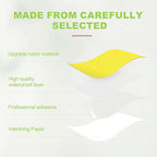 7x9in Nylon Repair Patch，Tent Repair Kit，Self Adhesive Waterproof Fabric Repair Tape for Tent, Umbrella, Sleeping Bag, Down Jackets,Knapsack.（Yellow,6ps）