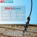Flexible Installer Drill Bit for Pulling Wires Through Walls Ceilings and Sidewalks,36-Inch Long, 9/16-Inch Auger with a Fish Eye Hole and Screw Point, 3/16" 3-Flat Anti-Slip Shank.