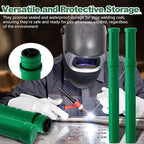 Tandefio 2 Pcs Welding Rod Storage 40 Inch Tig Rod Storage Canisters Welding Electrode Holder Airproof Waterproof Welding Rod Container (Green)