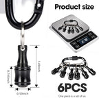 Bit Holder 1/4 inch Hex Shank Screwdriver Bits Holder Extension Bar Keychain Screw Adapter Drill Change Hand-held Screwdrivers Drill Bits Holder Portable (Black)
