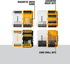 DEWALT Mechanics Tool Kit (DWMT73803) and Screwdriver & Drill Bit Set (DWA2FTS100)