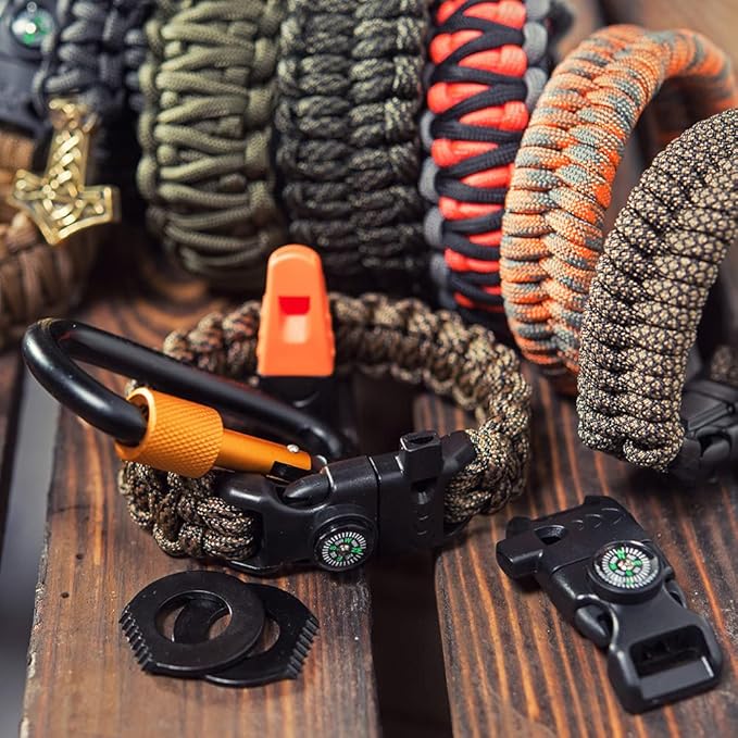 HERCULES Type III Paracord 550 Paracord Rope Parachute Cord, 50' Camo for Survival Rope, Survival Cord
