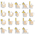 Router Bit Set of 35 Pieces Router bits 1/2 Inch Shank 35pcs Expert Router Bit Kit C3 Alloy Blade Router bits for Precision Carving and Versatile Applications