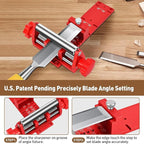 Chisel Sharpening Jig with Diamond Sharpening Stone 400# 1000# 3000# 8000# Grit, Wood Honing Guide for Chisels and Planes Width 0.1" to 2.8"