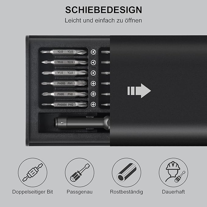 Precision Screwdriver Set 49 in 1 SHARDEN Small Screwdriver Set Magnetic Repair Tool Kit for Laptop, iPhone, Cell Phone, PC, MacBook, Tablet, Computer, PS5, PS4, Electronic, Glasses, Watch