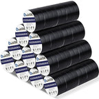 100 Rolls Black Electrical Tape Bulk 3/4 Inch x 66ft, Waterproof Vinyl Electric Tape High Temp Insulation Tape for Electrical Protection Home Outdoor Electric Insulating Wire Wrapping