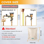 Backflow Preventer Cover Insulated (5˚F) with Thicker 7 Layers Fabric - 16" W x 20" H with Aluminum Foil Backflow Cover for Winter Pipe Freeze Protection - Sprinkler Covers for Outside
