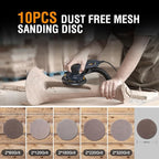 MAXXT Electric 5mm Random Orbital Sander with Tool Case, Variable Speed Palm Sander with Brushless Motor, 5&6Inch Sanding Pads, Sanders for Woodworking, Primary Wood and Panel Processing
