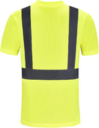 AYKRM Safety T Shirt Reflective High Visibility hi vis Long Sleeve T Shirt (XS-6XL)