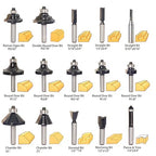 30pcs Router Bits Set,1/4" Shank Router Bit Big Collection 30-Piece Bits with Wooden Case,for Wood Edging,Trimming,Veining,Boring Tenon and Grooving,Carpenters' DIY Gift