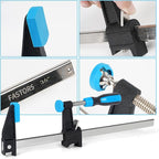 Bar Clamps for Woodworking 36 Inch,4 Pack Wood Clamps Adjustable and Release Quickly,Woodworking Clamps Throat Depth 2.5 Inch,Serrated Steel Rail,Bar Clamps Force 600 Lbs