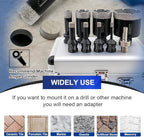 SHDIATOOL Diamond Core Drill Bits Kit for Porcelain Tile Ceramic Marble Brick Hole Saw Set 5/8 inch-11 Thread 9-Piece (6/8/10/13/19/35/45/65mm)
