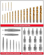 Kolvoii Screw Extractor Set & Bolt Extractor Kit, Stripped Lug Nut Remover Set, 67 Pcs Easy Out Bolt Extractor Set for Rusted, Rounded, Damaged Nuts, Screws, Bolts, 35#CR-MO 6542/4341 HSS Steel Cobalt