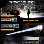 Rechargeable Flashlights High 5500.000Lumens,Super Bright LED Flashlight,Tactical Powerful Waterproof Handheld Flashlights with Zoomable 6Modes,USB Output&24H Long Life Battery for Emergency Camping