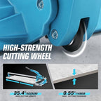 DNA MOTORING 36 Inch Manual Tile Cutter, Professional Porcelain Ceramic Tile Cutter, Professional Porcelain Slab Cutting Machine with Tungsten Carbide Cutting Wheel, TOOLS-00709