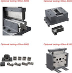 KAKA INDUSTRIAL Hydraulic Ironworker M-55 4 stations 55 ton Capacity punching shearing bending machine 220V-60HZ-3PH
