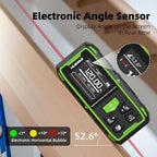 656ft/200M Dual Laser Distance Measuring Tool, Huepar Professional Rechargeable Digital Laser Room Measure Devices, Bilateral Metro Laser Measurement Tool with with Angle Sensor, Magnetic Back