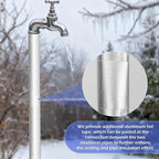 10 Pack Self-Adhesive Pipe Insulation Sleeve, Pre-Slit Foam Tube with Aluminum Foil Cover for Winter, Spigot, Sprinkler, Water Heater Pipes, Scratch-Proof and Non-Corrosive (Silver, 1.3 Ft x1/2 Inch)