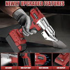 Cordless Sheet Metal Cutter Brushless for Milwaukee 18v Battery(Tool Only), Metal Shears 360 Degree Pivoting Head, Electric Metal Scissors for Cutting Stainless Sheet, Metal, Iron, 221 Ft-Lbs Torque