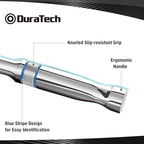 DURATECH 3-Piece Drive Ratchet, 1/4", 3/8", 1/2" 90-Tooth Quick-release Ratchet Wrench, Reversible, Chrome Alloy Made, Full Polished, Mens Stocking Stuffers Gifts for Men Gifts for Women Gifts for Dad