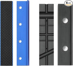 WORKPRO 2-Pair Vise Jaw Pads 6 inch & 5.5 inch, Magnetic Vice Jaw Covers Protectors, 5-1/2 inch Multi-Groove Jaw Pads and 6 inch Aluminum Pads Set