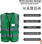 A-SAFETY 6XL 7XL 8XL plus size green safety vest big and tall