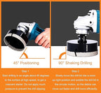 4" Diamond Hole Saw, 102mm Tile Hole Saw Drill Bit Diamond Tipped for Granite Marble Ceramic Glass Porcelain Quartz Tiles Stones Countertop, Core Drill Bits with 5/8-11 Thread for Angle Grinders