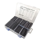 8 Sizes 218 Pieces Large Adhesive Heat Shrink Tubing Kit 3:1 Ratio Industrial Marine Grade Waterproof