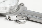 PEC Dial Caliper 0-6 Inch, Stainless Steel Precision Measuring Tool with Shock-Proof Dial, High Accuracy ±0.001"