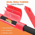 SELTERM 5/8" Red [50 Feet] Marine Grade Heat Shrink Tubing Roll, 3:1 Ratio Dual Wall Adhesive Lined Waterproof Heat Shrink Wrap Tube, for Battery Cable Lugs Wire Terminals Connectors