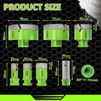 Diamond Core Drill Bits Set - Tile Hole Saw Kit 20/25/32/50/75/90mm with 20mm Diamond Finger Bit for Porcelain Ceramic Tile Granite Marble